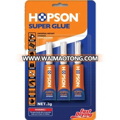 Hopson HCA-003 3pcs/card Aluminum Tube Super Glue